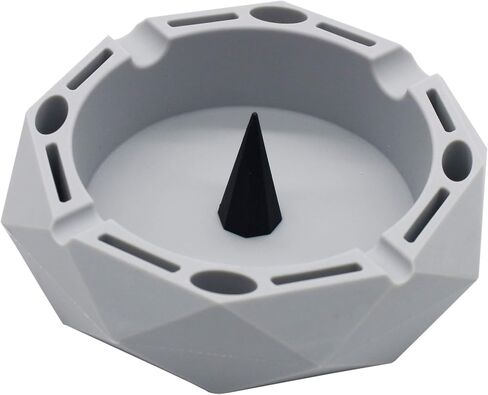 Portable Silicone Ashtray For Smoking Cigarettes Accessories Heat Resistant Unbreakable (Green Black) in Kuwait