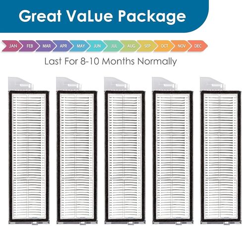 (4 Pack) Q7 M5/L5/ L5+ Replacement HEPA Filters Compatible with Roborock Q7 M5+ Robot Vacuum, Accessories Kit, Upright Filter, Canister Filters, Vacuum Filters in Saudi Arabia