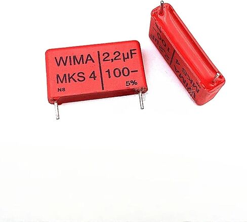 2PCS/5PCS MKS4 2.2UF 100V 2U2 100v2.2UF Foil Film Capacitor 2200nF 100V225 225 Pitch=22.5MM(5PCS) in Kuwait
