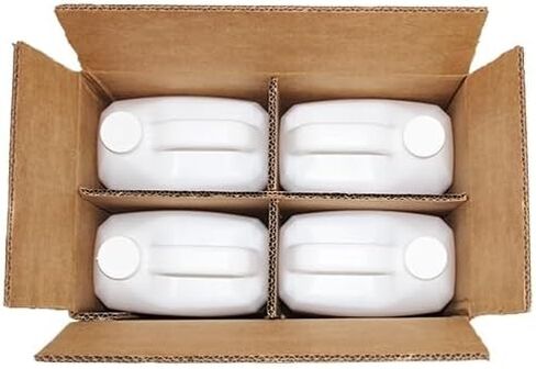 1 جالون بلاستيكي ، إبريق من طراز F (4 عبوات) آمنة للأغذية ، حاويات HDPE الشاقة للمياه ، الصلصات ، الصابون ، المنظفات ، السوائل مع غطاء أمان المسمار وغطاء المضخة (أبيض ، جالون 1) (4 عبوات) in Kuwait