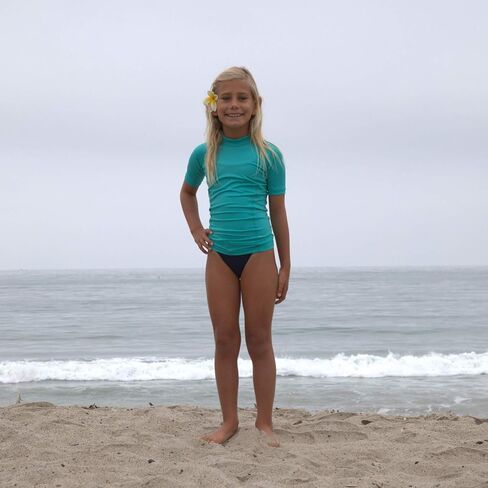 Adult and Short Sleeve UPF 50+ Rashguard Sun Shirt for Bodyboarding, Surfing, Swimming, Snorkeling, Hiking, Sports in Kuwait