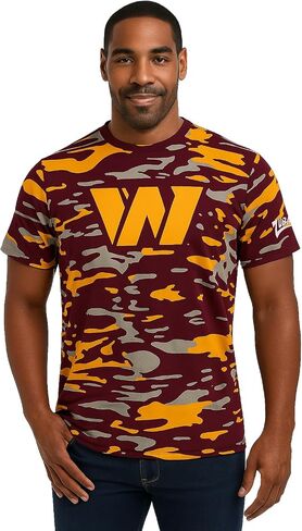 Zubaz NFL Teams Men's Short Sleeve Vibrant Team Colors Graphic T-Shirt (Small - 5XL) in Saudi Arabia