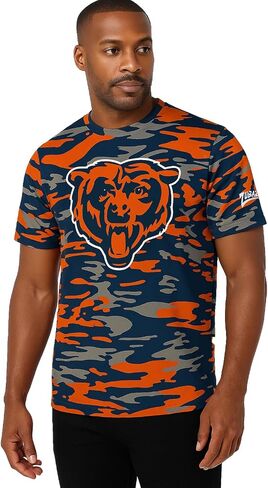 Zubaz NFL Teams Men's Short Sleeve Vibrant Team Colors Graphic T-Shirt (Small - 5XL) in Saudi Arabia