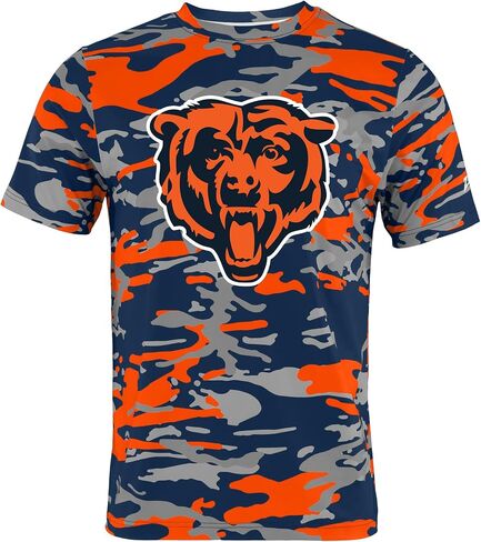 Zubaz NFL Teams Men's Short Sleeve Vibrant Team Colors Graphic T-Shirt (Small - 5XL) in Saudi Arabia