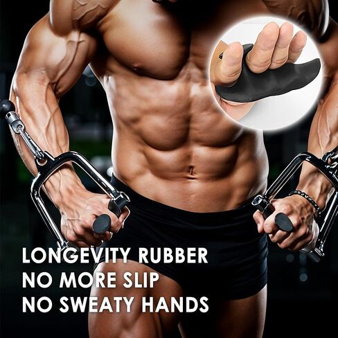 Anti-Slip Workout Grips, 4Pcs Ergonomic Hand Protector for Men and Women, Portable & Breathable, Gym Workout Gloves Ideal for Weight Lifting, Dumbbell, Pull-Ups, Gym Training, with Storage Case in Kuwait