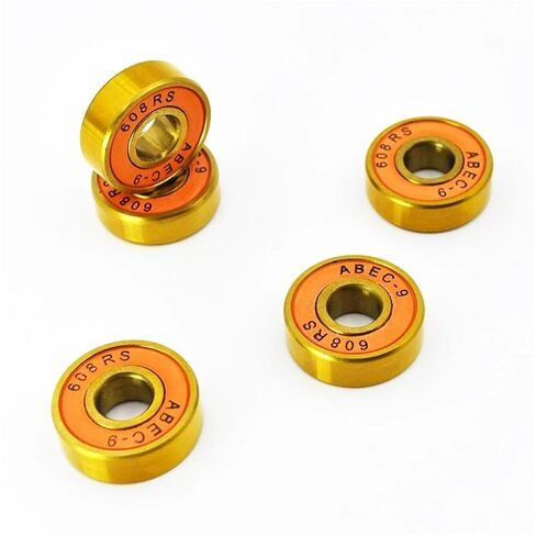 608 2RS Hybrid Black Ceramic Ball Bearing 8 * 22 * ​​7mm Roller Skate Skateboard 10pcs in Kuwait