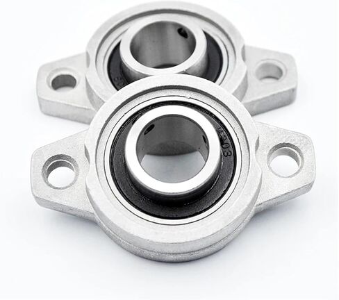 KFL003 Zinc Alloy Pillow Block Bearings Bore Inner Diameter 17mm with Housing 2/10Pcs(10Pcs) in Saudi Arabia