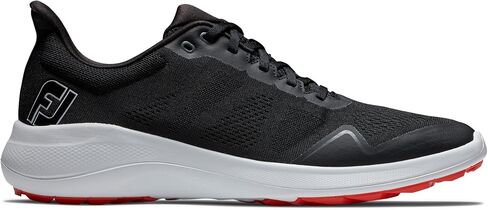 FootJoy Men's FJ Flex Golf Shoe, Grey/White/Lime, 12 X-Wide in Saudi Arabia