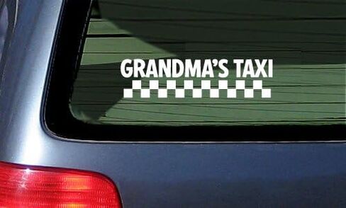 جدة التاكسي ملصق صائق الفينيل الأبيض in Kuwait