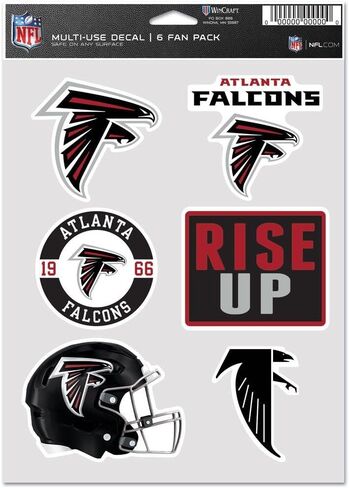 Wincraft NFL ملصق ملصق Multi Use 6 Set 19x14cm Atlanta Falcons in Kuwait