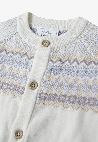 Stellou & friends 100% Cotton Cardigan Sweater for Boys & Girls Ages 0-6 Years in Saudi Arabia