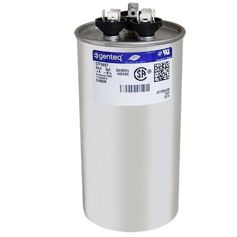Genteq • 60 + 5 UF MFD X 440 VAC GE الاستبدال الصناعي المزدوج جولة C4605R / 97F9897 in Kuwait