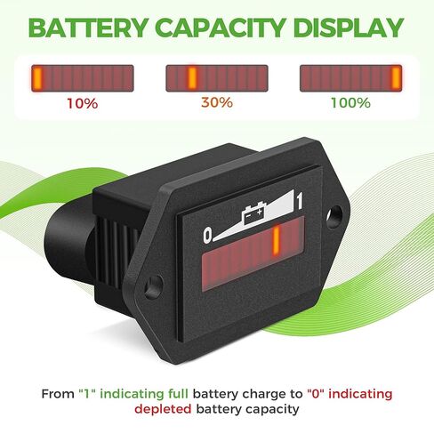 10L0L 48V Battery Meter, Golf Cart Battery Gauge State of Charge Mater for Yamaha G29 JW2-H351B-00 in Kuwait