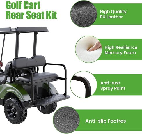 10L0L GOLF CART مجموعة مقعد قابلة للطي من أجل Yamaha G29 - مقاومة للأشعة فوق البنفسجية ودائمة in Kuwait