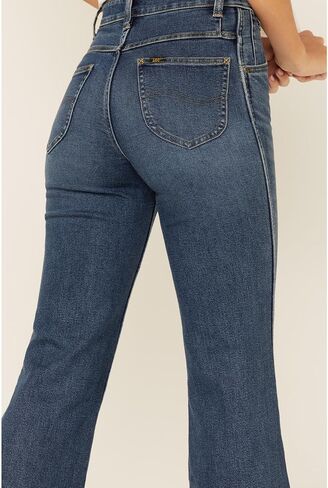 Lee Women's High-Rise Super Flare Jeans Blue 31W x 34L in Saudi Arabia
