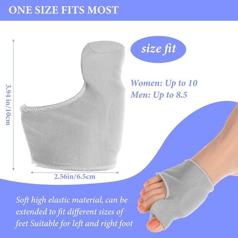 1 Pair Bunion Corrector Relief Sleeve Big Toe Separator Straighteners Breathable Bunion Correction Socks with Gel Pad Non-Slip Toe Spacer for Women Men Day Night Support Hallux Valgus Guard in Saudi Arabia