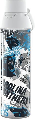 Tervis Venture Lite NFL Carolina Panthers - في جميع أنحاء الولايات المتحدة الأمريكية في الولايات المتحدة الأمريكية ، كوب سفر معزول للبهلوان المزدوج ، يحافظ على المشروبات الباردة والساخنة ، زجاجة ماء 24 أوقية ، كلاسيكية in Saudi Arabia