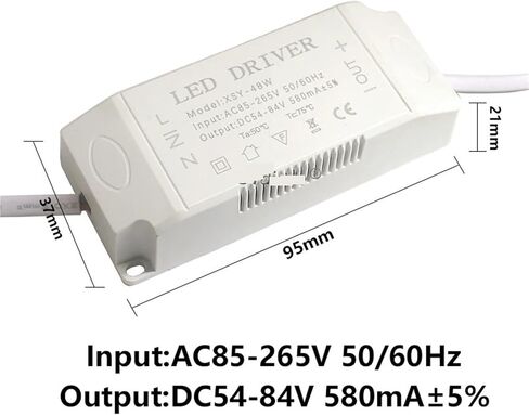 3W 6W 9W 12W 21W 24W36W12V 60V 100V 600MA DRIVER DRIVER TRANSPERTING AC85-265V POWER ADAPTER LED DIY (4-7x3W DC10-28V) in Saudi Arabia