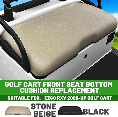 Golf Cart Front Seat Bottom Replacement Cushion Assembly for EZGO RXV 2008-up Models,Black in Saudi Arabia