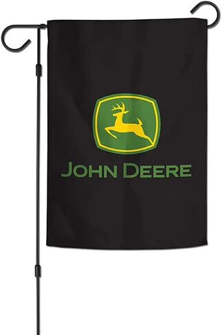 Wincraft John Deere Garden 12 "x18" شعار ثنائي الجانب الأسود in Kuwait