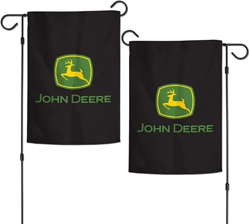 Wincraft John Deere Garden 12 "x18" شعار ثنائي الجانب الأسود in Kuwait