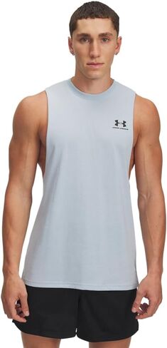 Under Armour Men's Sportstyle Left Chest Cut-Off T-Shirt in Kuwait