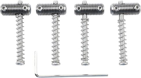 5-Pack Stainless Steel Electric Bass Guitar Saddles String Spacing 18mm Guitar Bridge Saddles Compatible with 5 String Electric Bass Replacement Parts（Stainless Steel Natural Color） in Saudi Arabia