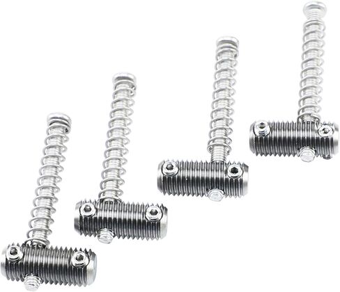 5-Pack Stainless Steel Electric Bass Guitar Saddles String Spacing 18mm Guitar Bridge Saddles Compatible with 5 String Electric Bass Replacement Parts（Stainless Steel Natural Color） in Saudi Arabia