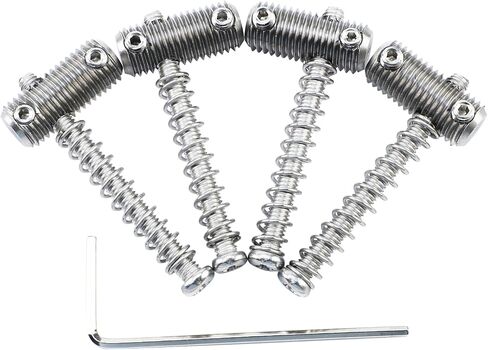 5-Pack Stainless Steel Electric Bass Guitar Saddles String Spacing 18mm Guitar Bridge Saddles Compatible with 5 String Electric Bass Replacement Parts（Stainless Steel Natural Color） in Saudi Arabia
