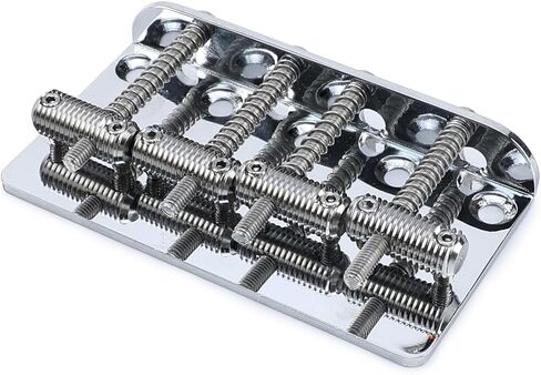 5-Pack Stainless Steel Electric Bass Guitar Saddles String Spacing 18mm Guitar Bridge Saddles Compatible with 5 String Electric Bass Replacement Parts（Stainless Steel Natural Color） in Saudi Arabia