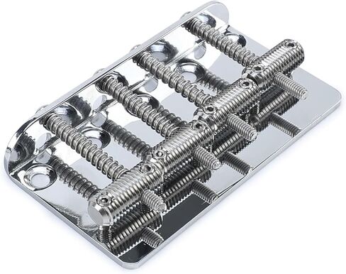 5-Pack Stainless Steel Electric Bass Guitar Saddles String Spacing 18mm Guitar Bridge Saddles Compatible with 5 String Electric Bass Replacement Parts（Stainless Steel Natural Color） in Saudi Arabia
