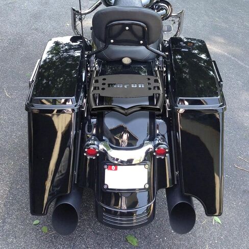 Mofun Luggage Rack Rack Grab Wandles Bracket متوافق مع Harley Touring Street Road Electra Glide Road King 2009-2024 Chrome in Saudi Arabia