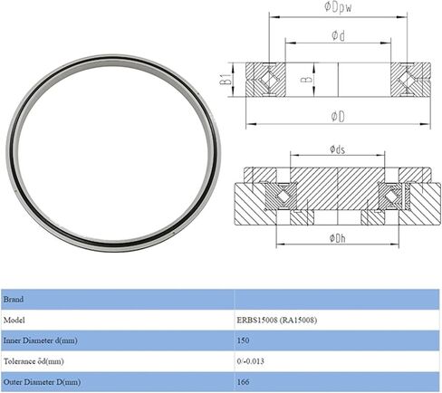RA16013 RA15008 Cross Roller Bearing (RA15008 ، D_RA 16013) in Kuwait