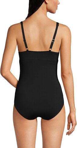 LANDS 'END Womens Clorine Resistant V-Teac Hardware قطعة واحدة in Kuwait