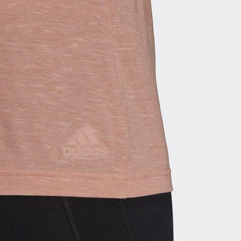 Adidas Women's Plus Size Sportswear Winners 2.0 T-Shirt, Ambient Blush Melange, 2X in Saudi Arabia
