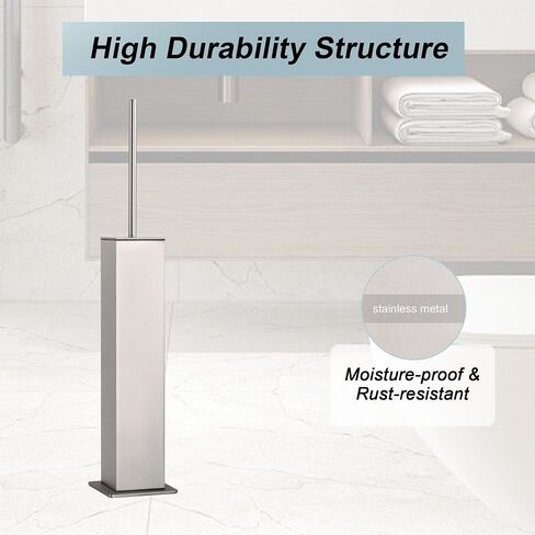 Brushed Nickel Toilet Brush and Holder,Toilet Bowl Brush with Extra Long Handle in Saudi Arabia