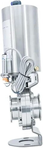SS304/SS316L Series صحية صحية صمام الفراشة Tri Clamp مع المكونات -20 ~ 120 درجة مئوية in Saudi Arabia