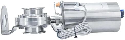 SS304/SS316L Series صحية صحية صمام الفراشة Tri Clamp مع المكونات -20 ~ 120 درجة مئوية in Saudi Arabia