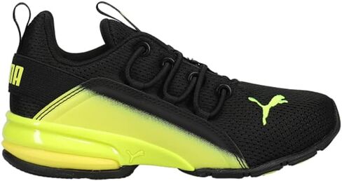 PUMA Axelion Boys Shoes Size 4, Color: Black/Silver in Saudi Arabia