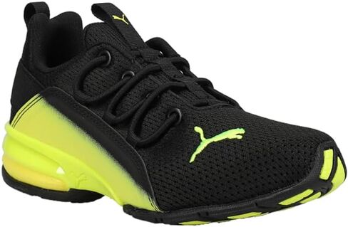 PUMA Axelion Boys Shoes Size 4, Color: Black/Silver in Saudi Arabia
