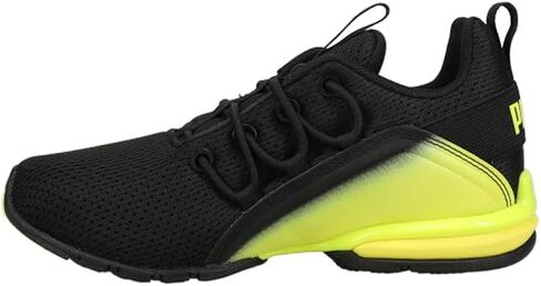 PUMA Axelion Boys Shoes Size 4, Color: Black/Silver in Saudi Arabia