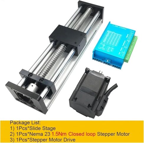 X-Y-Z Axis Linear Rail Guide Slide Stage 50mm Ballscrew SFU1204 1605 1610 (150mm SFU1605) in Saudi Arabia