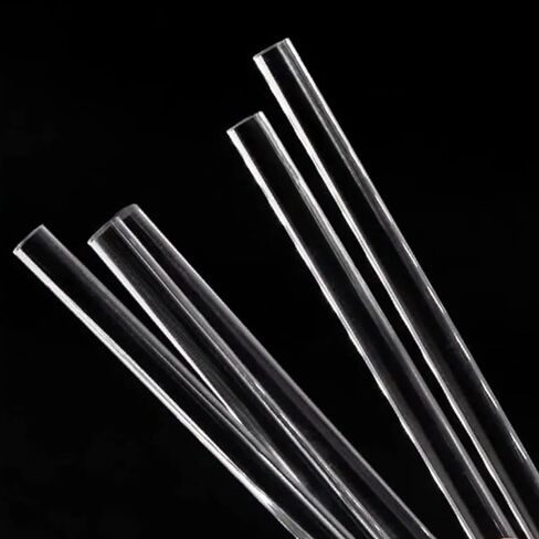 15pcs قضيب مستدير أكريليك ، قضبان واضحة أكريليك ، قطرها 4 مم ، طول 8 بوصة ، شريط PMMA البلاستيكي الصلب in Kuwait