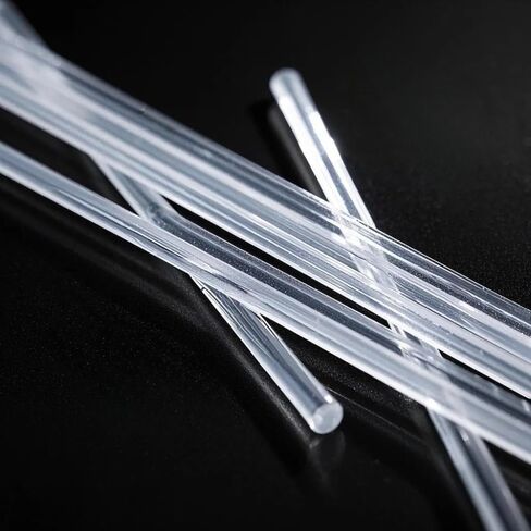 15pcs قضيب مستدير أكريليك ، قضبان واضحة أكريليك ، قطرها 4 مم ، طول 8 بوصة ، شريط PMMA البلاستيكي الصلب in Kuwait