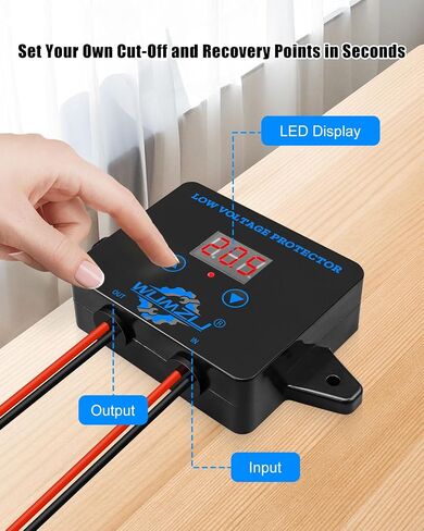 12V-36V DC Digital Low Voltage Protection Module with Display, Over Discharge Cut-Off Switch for Battery Protection Voltage Monitoring and Disconnect in Saudi Arabia