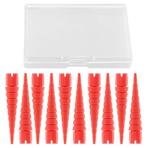 10 Pcs Wood Anchor Stripped Screw Hole Repair, for Wood, Door, Fixing Striped Screw Holes, Fits Sizes 2 to 16, Nail Holes from Stripped to Gripped (Color:Blue) in Saudi Arabia