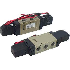 1 pcs VF5120 VF5220 VF5320 VF5420 VF5520-3GB/4GB/5GB/6GB-03 VF Series Pneumatic Elemets 3/8" Inlet 5-way Pneumatic Air Solenoid Valve(VF5520,4GB-03 (AC220V)) in Kuwait