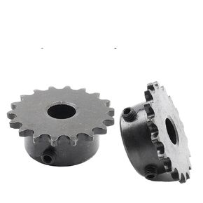 Steel Motor Drive Gear 2pieces 05B 9-20 Teeth Bore 12mm Industrial Sprocket Gear Motor Chain Drive Sprockets 45# Steel Blackening 2.5 Points(15Teeth) in Saudi Arabia