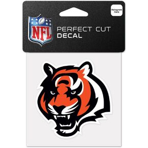 NFL Cincinnati Bengals 63041011 Perfect Cut Color ، 4 "× 4" ، أسود in Saudi Arabia