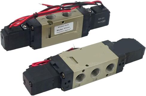 1 pcs VF5120 VF5220 VF5320 VF5420 VF5520-3GB/4GB/5GB/6GB-03 VF Series Pneumatic Elemets 3/8" Inlet 5-way Pneumatic Air Solenoid Valve(VF5520,4GB-03 (AC220V)) in Kuwait